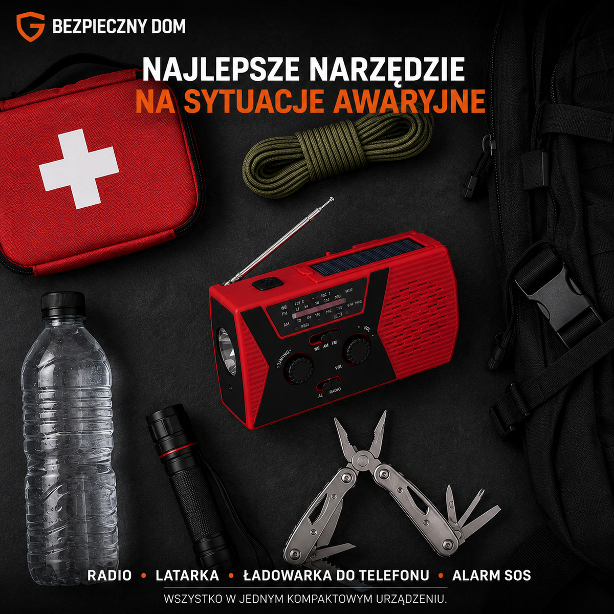 Narzędzie ratunkowe Lifeline 4 w 1